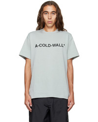 T-shirt à col rond imprimé gris A-Cold-Wall*