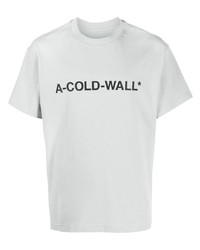 T-shirt à col rond imprimé gris A-Cold-Wall*