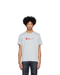 T-shirt à col rond imprimé gris AFFIX
