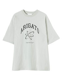 T-shirt à col rond imprimé gris Axel Arigato
