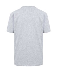 T-shirt à col rond imprimé gris Supreme