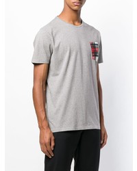 T-shirt à col rond imprimé gris MC2 Saint Barth