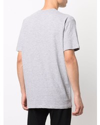 T-shirt à col rond imprimé gris DSQUARED2