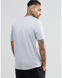 T-shirt à col rond imprimé gris Asos