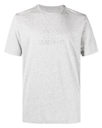 T-shirt à col rond imprimé gris C.P. Company