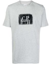 T-shirt à col rond imprimé gris C.P. Company