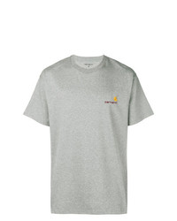 T-shirt à col rond imprimé gris Carhartt