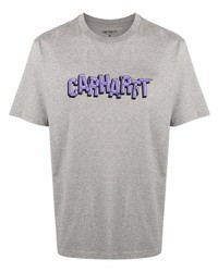 T-shirt à col rond imprimé gris Carhartt WIP