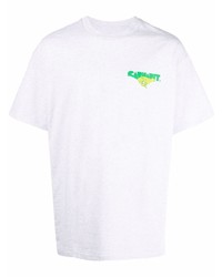 T-shirt à col rond imprimé gris Carhartt WIP