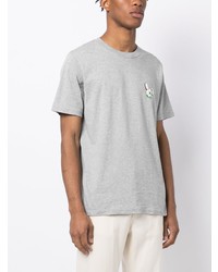 T-shirt à col rond imprimé gris PS Paul Smith