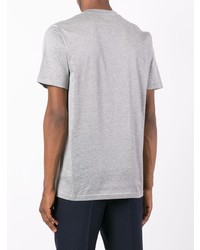 T-shirt à col rond imprimé gris Lanvin