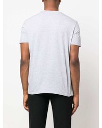 T-shirt à col rond imprimé gris Etro