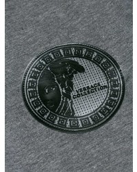 T-shirt à col rond imprimé gris Versace Collection