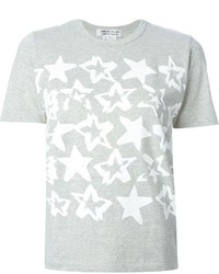 T-shirt à col rond imprimé gris Comme Des Garcons Comme Des Garcons