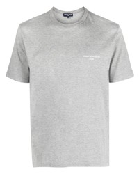 T-shirt à col rond imprimé gris Comme des Garcons Homme