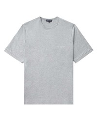 T-shirt à col rond imprimé gris Comme des Garcons Homme