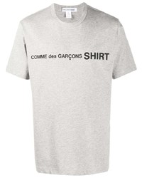 T-shirt à col rond imprimé gris Comme Des Garcons SHIRT