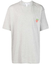 T-shirt à col rond imprimé gris Comme Des Garcons SHIRT