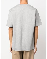 T-shirt à col rond imprimé gris Comme des Garcons Homme