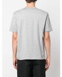 T-shirt à col rond imprimé gris Comme des Garcons Homme