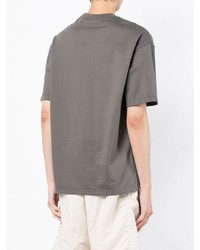 T-shirt à col rond imprimé gris Comme des Garcons Homme