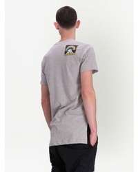 T-shirt à col rond imprimé gris Comme des Garcons