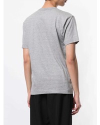 T-shirt à col rond imprimé gris Comme Des Garcons Play