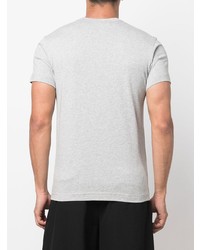 T-shirt à col rond imprimé gris Comme des Garcons