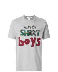 T-shirt à col rond imprimé gris Comme Des Garçons Shirt Boys