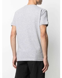 T-shirt à col rond imprimé gris DSQUARED2