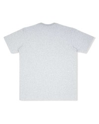 T-shirt à col rond imprimé gris Supreme