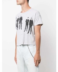 T-shirt à col rond imprimé gris Enfants Riches Deprimes