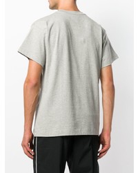 T-shirt à col rond imprimé gris Gosha Rubchinskiy