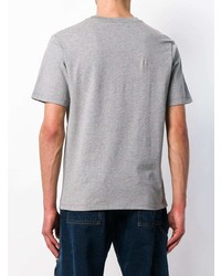 T-shirt à col rond imprimé gris JW Anderson