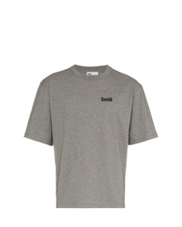T-shirt à col rond imprimé gris Gmbh