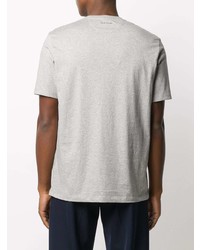 T-shirt à col rond imprimé gris Paul Smith