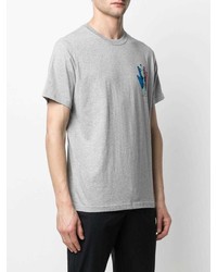 T-shirt à col rond imprimé gris PS Paul Smith