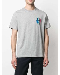 T-shirt à col rond imprimé gris PS Paul Smith