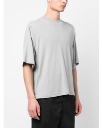 T-shirt à col rond imprimé gris Stone Island Shadow Project