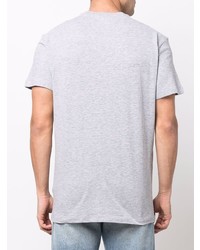 T-shirt à col rond imprimé gris DSQUARED2