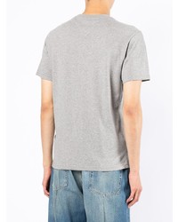 T-shirt à col rond imprimé gris Kenzo