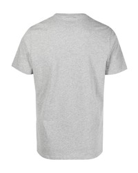 T-shirt à col rond imprimé gris Barbour