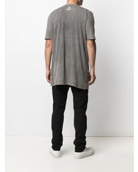 T-shirt à col rond imprimé gris 11 By Boris Bidjan Saberi