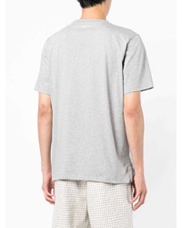 T-shirt à col rond imprimé gris Paul Smith