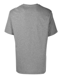 T-shirt à col rond imprimé gris Billionaire