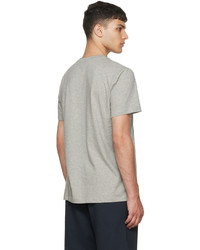 T-shirt à col rond imprimé gris A.P.C.