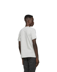 T-shirt à col rond imprimé gris Comme Des Garcons Play