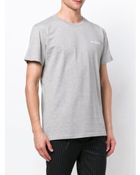 T-shirt à col rond imprimé gris Han Kjobenhavn