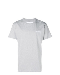 T-shirt à col rond imprimé gris Han Kjobenhavn