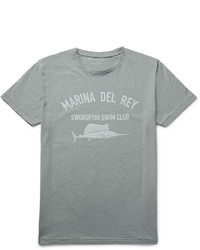 T-shirt à col rond imprimé gris Hartford